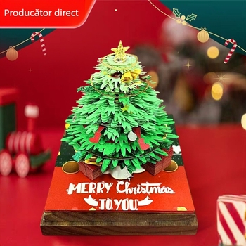 2026 3D Sculptură în Hârtie - Ornament Calendar de Birou cu Notițe Lipicioase, Fără Adeziv, Model din Carton, IP Neautorizat