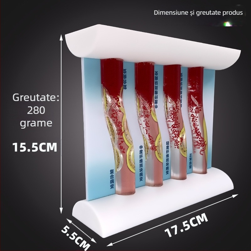 Model vascular dinamic – blocaj de densitate ridicată și tromb de placă – model educațional din plastic