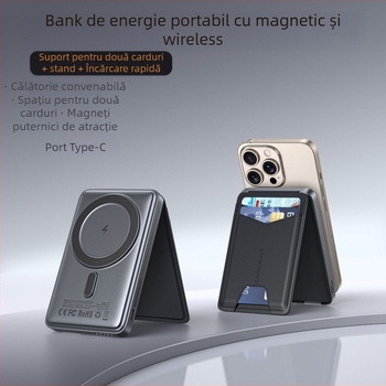 Power Bank magnetic wireless S15 — ieșire 15W, QC3.0 încărcare rapidă, încărcare magnetică