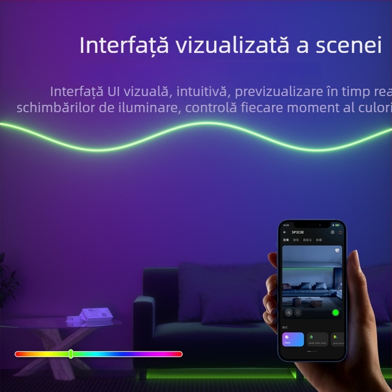 SP323E controler RGB cu 3 canale, cip RF pentru acoperire puternică, dimming PWM la 16KHz, efecte de iluminare multiple, Model AND-SP323E~SP325E