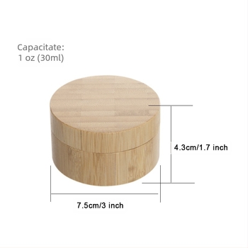 Cutie de ambalare pentru pudră cosmetică, design bambus-lemn, gravură cu laser și serigrafie, personalizare disponibilă, etichetare privată licențiată