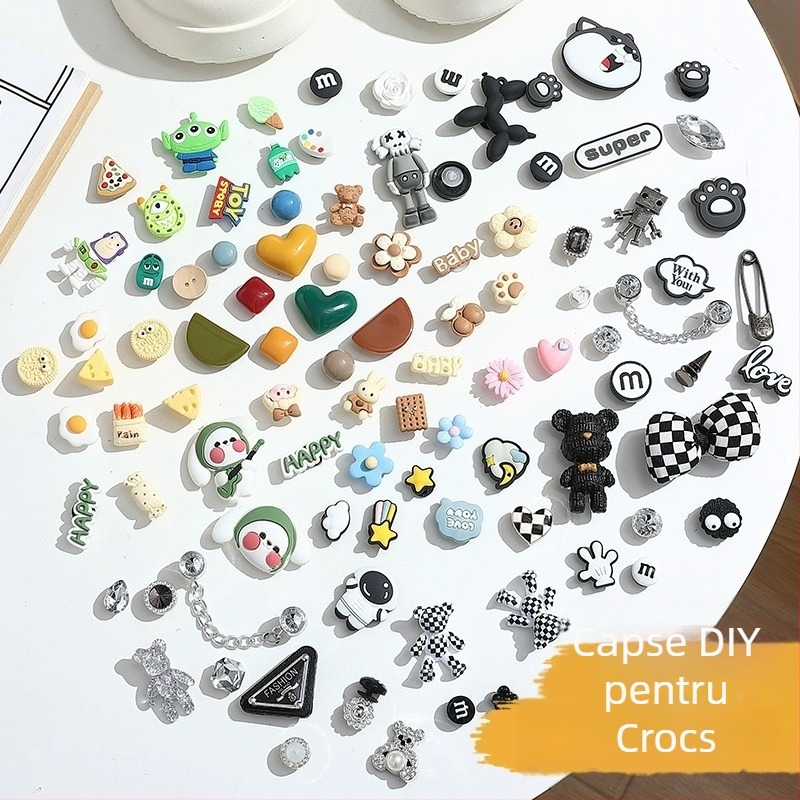 Ornament pentru catarama pantofilor cu design floral pentru sandale și alte încălțăminte — Model JD2356, Vară