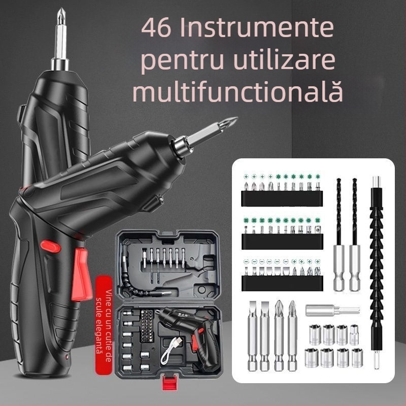 Șurubelniță electrică și mini bormașină, combinate — alimentare la priză, DC 12V, mecanism de alimentare cu clemă, cap plat, potrivit pentru repararea telefoanelor mobile