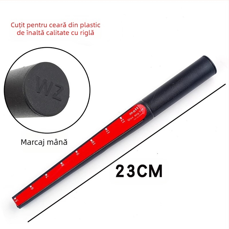 Set de instrumente din ceară pentru bijuterii: cuțit de ceară, mărime pentru inel, expansor interior pentru inel, tub de ceară și instrument de măsurare a dimensiunii inelului