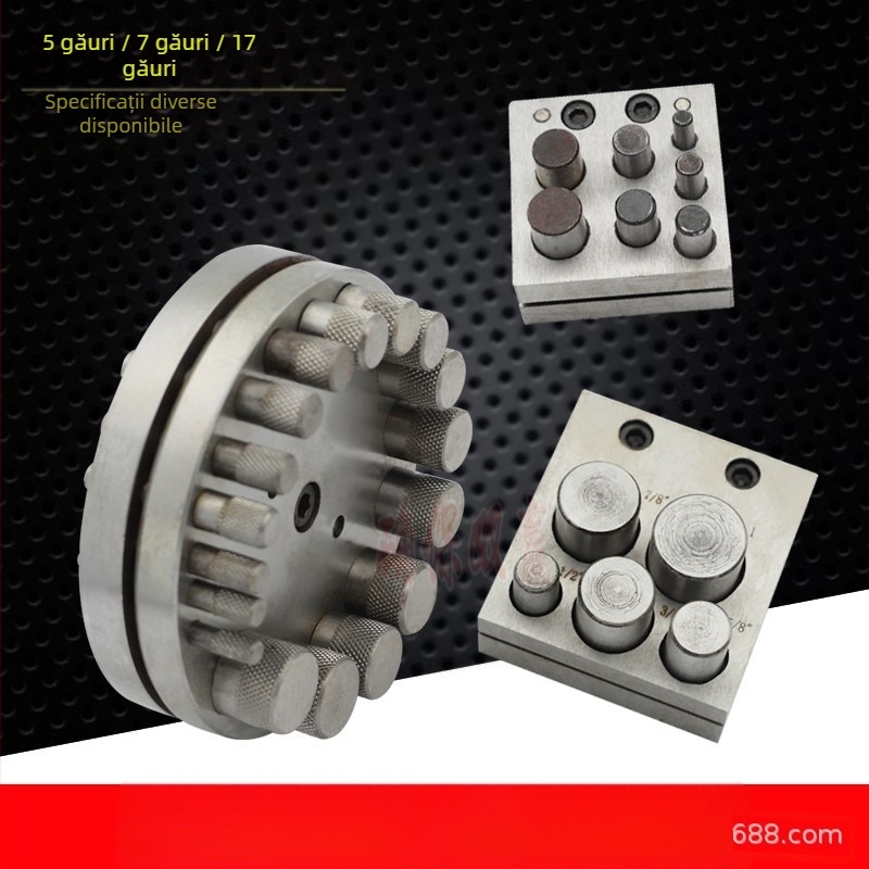 Instrument de ștanțare pentru bijuterii din metal, opțiuni de găuri 5/7/17, brand Winwin