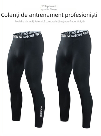 CAAXUN Pantaloni scurți de compresie pentru alergare – talie medie, unisex, Milk Silk poliester (90–95%), uscare rapidă, respirabili