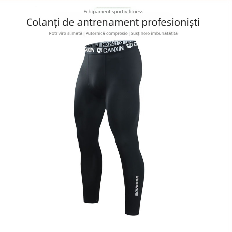 CAAXUN Pantaloni scurți de compresie pentru alergare – talie medie, unisex, Milk Silk poliester (90–95%), uscare rapidă, respirabili