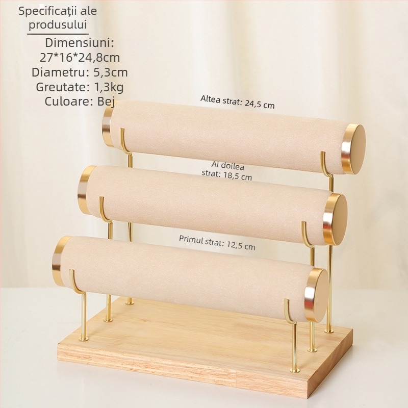 Raft de expunere bijuterii pentru brățări, ceasuri și coliere – suport de depozitare (Origine: Jinhua)