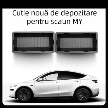 Cutie de depozitare sub scaun pentru Model Y (Tesla) – accesoriu interior cu sertar, din plastic, personalizabil, imprimare logo posibil, cod produs 30ZH8394492307