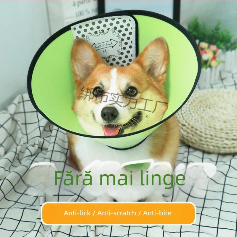 Colier Elizabetan pentru animale de companie – protecție împotriva lingurării și mușcării, protecție pentru gât (Material: Altele; Pandantiv: Altul; Formă: Altă; Sezon: Iarna 2025)