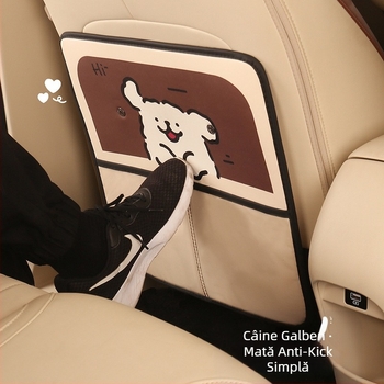 Covoraș protector pentru bancheta din spate a mașinii, anti-murdărie, design bi-color, PU/Spandex, Niuniu Crafts