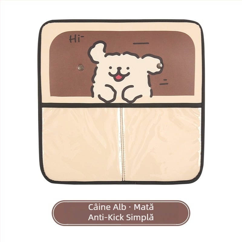 Covoraș protector pentru bancheta din spate a mașinii, anti-murdărie, design bi-color, PU/Spandex, Niuniu Crafts