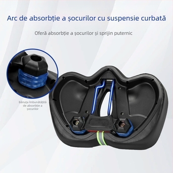 Șa de bicicletă SX-518, Hengyi, pernă groasă și moale, ventilată, material PU gel + PU rezistent la apă și uzură, potrivit pentru vehicule montane