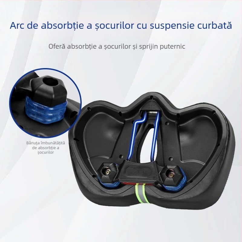 Șa de bicicletă SX-518, Hengyi, pernă groasă și moale, ventilată, material PU gel + PU rezistent la apă și uzură, potrivit pentru vehicule montane