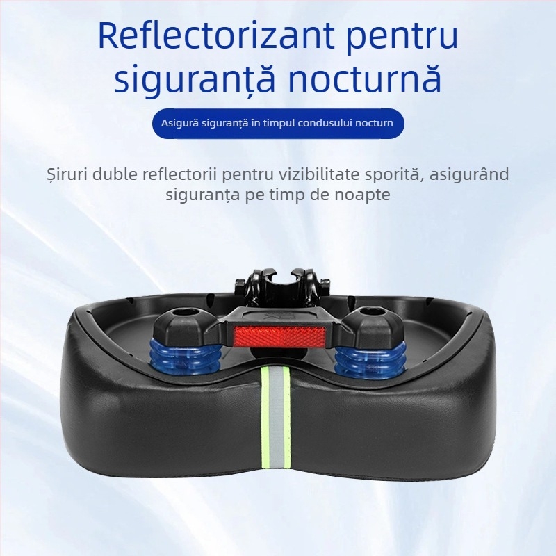 Șa de bicicletă SX-518, Hengyi, pernă groasă și moale, ventilată, material PU gel + PU rezistent la apă și uzură, potrivit pentru vehicule montane