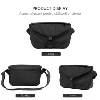 Geantă crossbody pentru bărbați - stil stradal, nylon, End&start, impermeabilă, reducerea încărcării