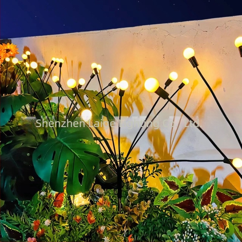 Lampa solar Firefly CS-8056 cu LED, IP55, 1W, autonomie 6–12 ore, design multi-head (1–4/1–6 becuri)