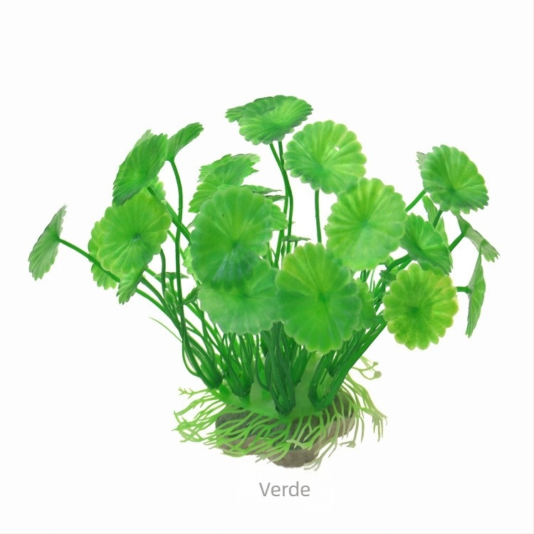 Plante acvatice artificiale pentru decorul acvariu • Bază din ceramică + PE • Peisaj acvatic pentru acvariu