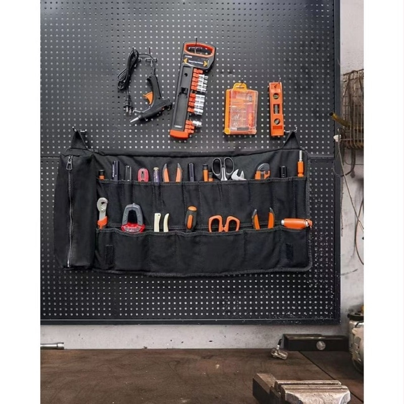 Geantă de depozitare pentru unelte, rol-portabil, pentru transport și utilizare în exterior, cod produs 6.17, potrivită pentru electrician și trusă de unelte