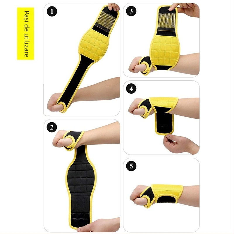 Brățară magnetică pentru încheietură cu Velcro – instrument de adunare a șuruburilor, cuișelor și burghielor, magnet puternic, material din nailon, amestec nailon/poliester, utilizare industrială, marcă Neutral