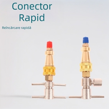 Unealtă de cuplare rapidă pentru frigider, încărcare refrigerant, cuplare 1/4, din fier, cod Zrbi1776