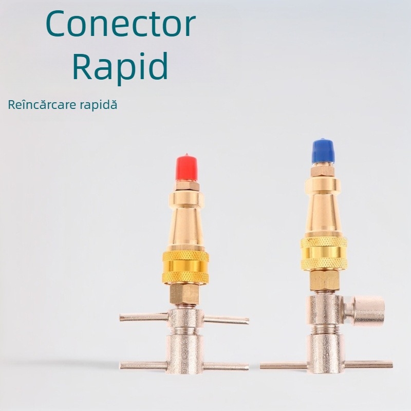 Unealtă de cuplare rapidă pentru frigider, încărcare refrigerant, cuplare 1/4, din fier, cod Zrbi1776
