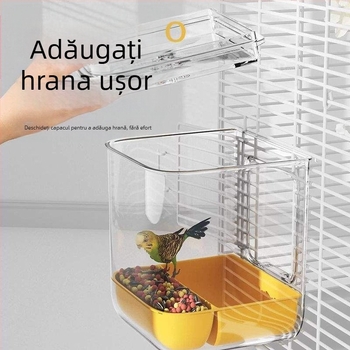 Vas de baie pentru papagal cu design anti-strop, brand Shouai, model 1007365976, pentru păsări