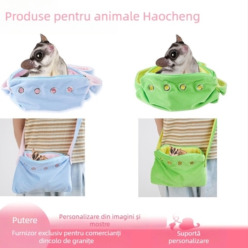 Geantă de ieșire pentru hamster și porcușor de Guinea, geantă crossbody din pânză pentru animale de companie mici, geantă de transport gecko și ferret, cod 0504, toate sezoanele, Zhejiang