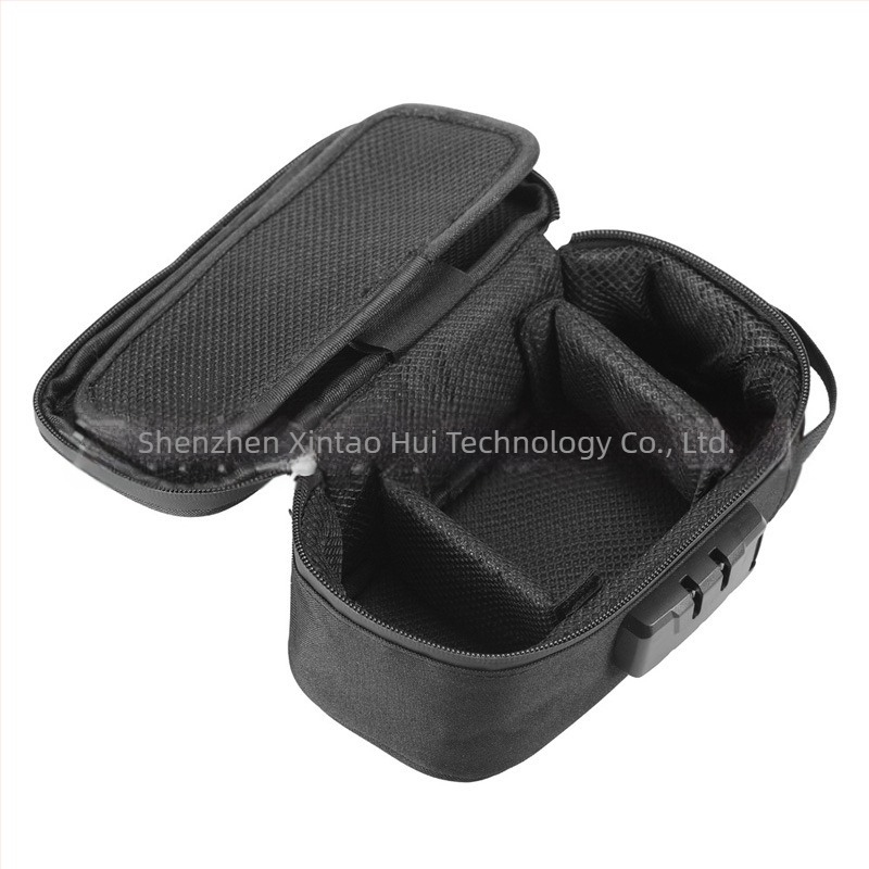 Carcasă de călătorie cubică, cu încuietoare cu combinație și filtru de deodorare pentru accesorii de fum (din poliester, model CL109)