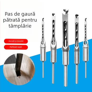 Burghiu pentru lemn pentru găuri pătrate – mortise pentru îmbinări pătrate, gaură pătrată, vârf de nucleu