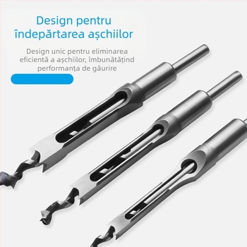 Burghiu pentru lemn pentru găuri pătrate – mortise pentru îmbinări pătrate, gaură pătrată, vârf de nucleu