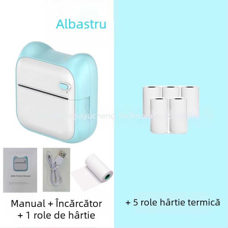 GOTOOGO Imprimantă foto termică USB 57mm – Portabilă pentru studenți, compatibil Android și iOS