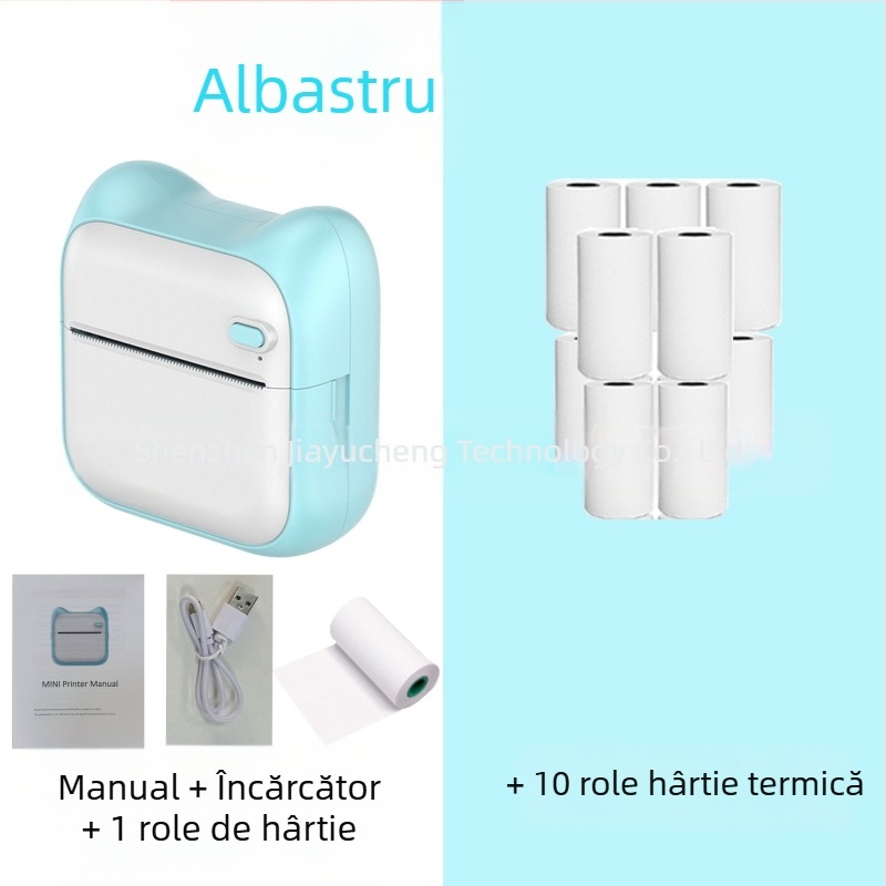 GOTOOGO Imprimantă foto termică USB 57mm – Portabilă pentru studenți, compatibil Android și iOS