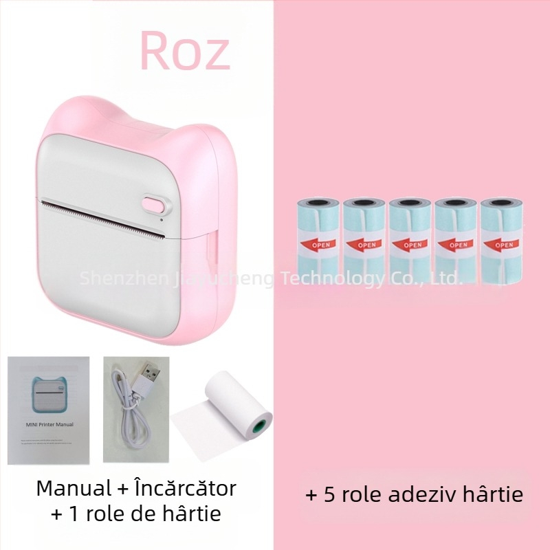 GOTOOGO Imprimantă foto termică USB 57mm – Portabilă pentru studenți, compatibil Android și iOS