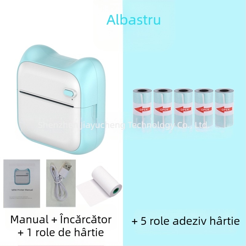 GOTOOGO Imprimantă foto termică USB 57mm – Portabilă pentru studenți, compatibil Android și iOS