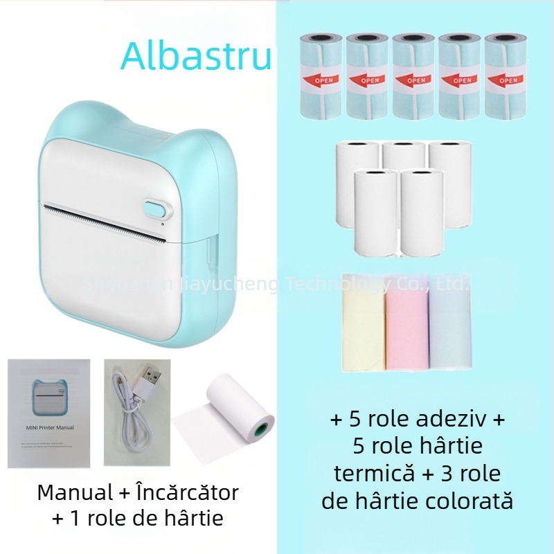 GOTOOGO Imprimantă foto termică USB 57mm – Portabilă pentru studenți, compatibil Android și iOS