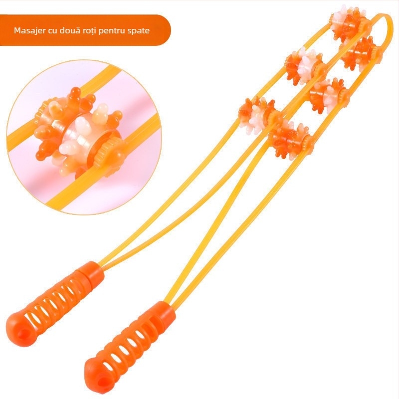 Masaj de spate cu rolă manuală pentru umeri, gât și spate — Autonomy, rășină naturală, 100 g