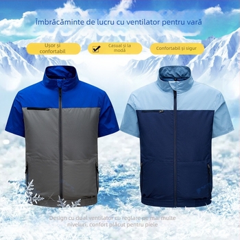 Jachetă de protecție pentru lucru, mânecă scurtă, răcire, poliester, vară, pentru fabrici