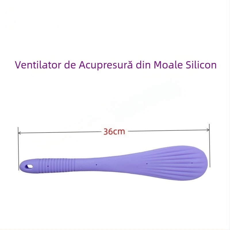 Weixuan Cioc de masaj din plastic portabil pentru percuția meridianelor și masajul complet al spatelui