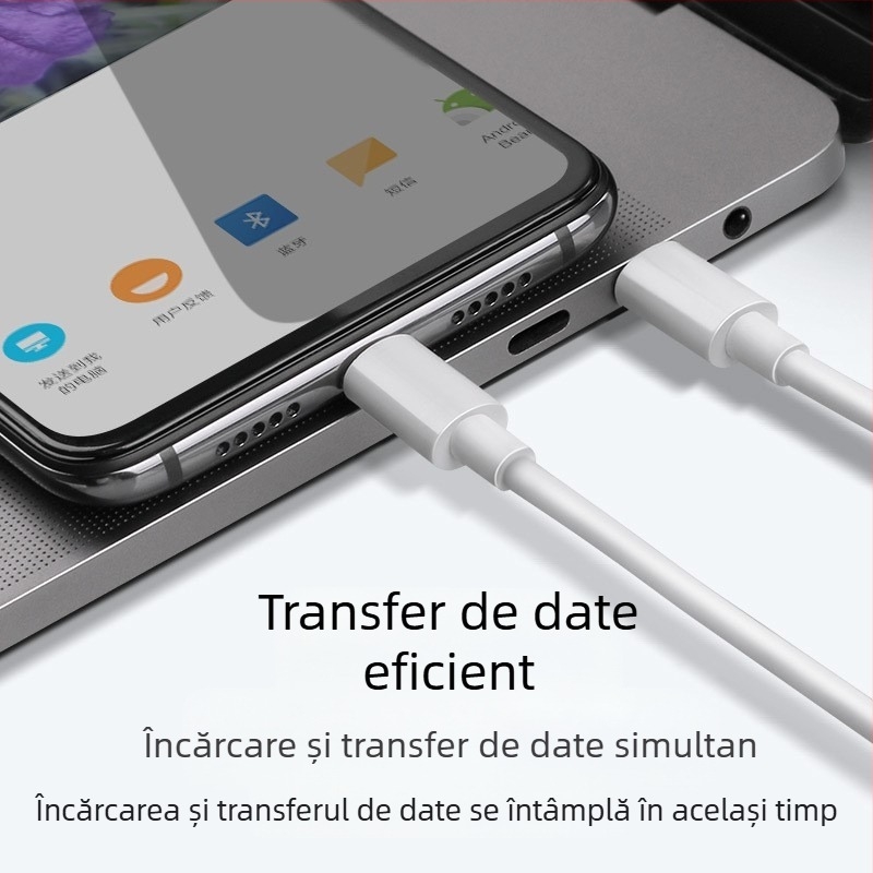 Cablu Type-C pentru încărcare rapidă, Quick Charge, 5A, TPE