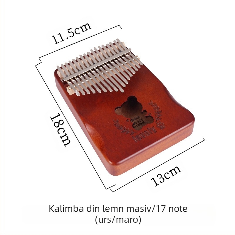 Kalimba Wensheng 17-Tone – Instrument Profesional, Model 17 Tone, Specificație W-17T, Ambalare carton