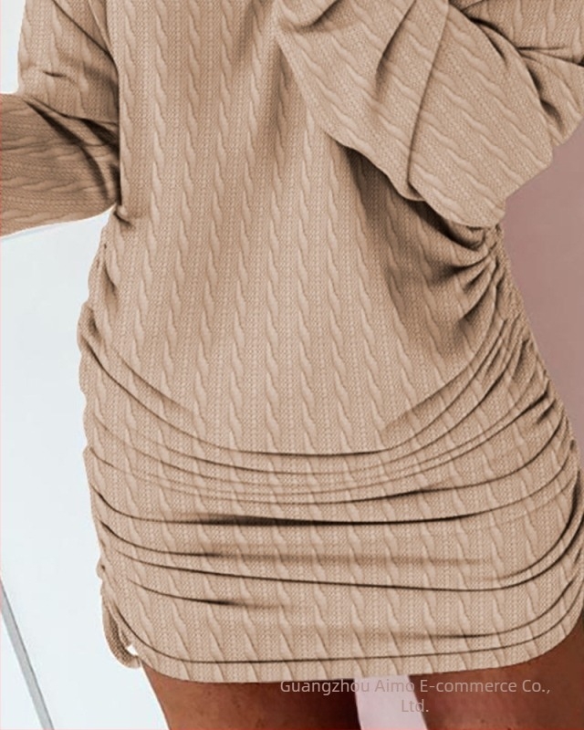 Rochie elegantă fără mâneci, guler în formă de U, poliester, vara 2023