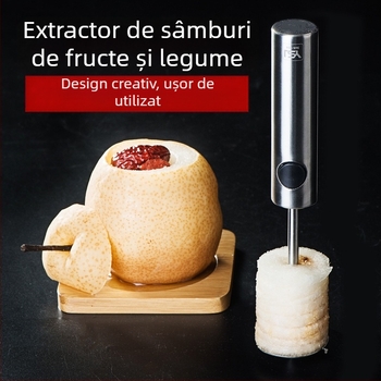 Îndepărtător de miez de pară, oțel inoxidabil 304, unealtă pentru săpat în fructe