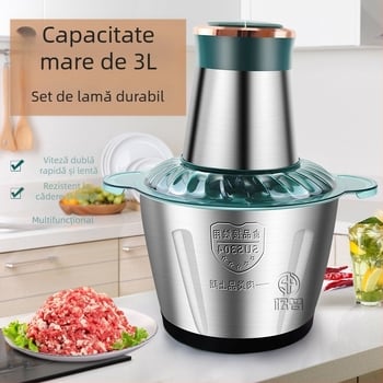 Mașină de tocat carne și mixer pentru uz casnic | capacitate 1–3 L; corp din oțel inoxidabil; 4 lame; 10.000 rpm; zgomot sub 36 dB