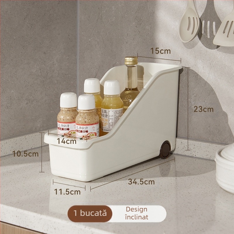 Cutie de depozitare pentru vase - plastic, multifuncțional, organizator de bucătărie pentru dulap, Starry Sky, stil modern minimalist