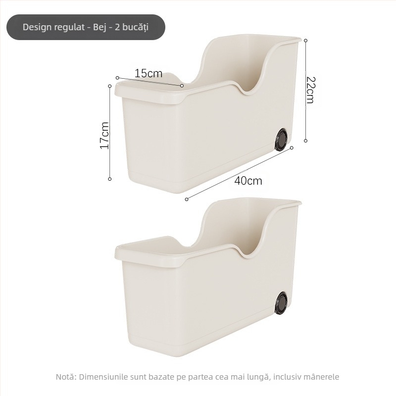 Cutie de depozitare pentru vase - plastic, multifuncțional, organizator de bucătărie pentru dulap, Starry Sky, stil modern minimalist