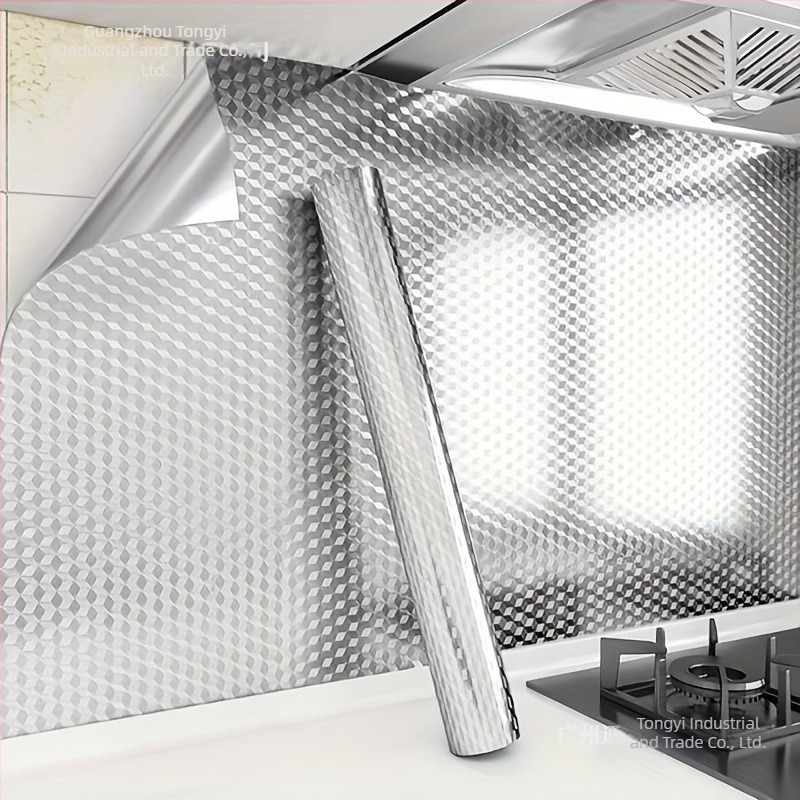 Sticker de perete PVC pentru bucătărie – impermeabil, rezistent la umezeală, la ulei și la pete, mucegai rezistent, adeziv plat (1 bucată)