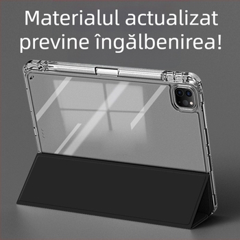 Carcasă de protecție PC pentru Apple iPad Pro cu trei secțiuni — suport pentru stylus, protecție la căderi, anti-zgârieturi