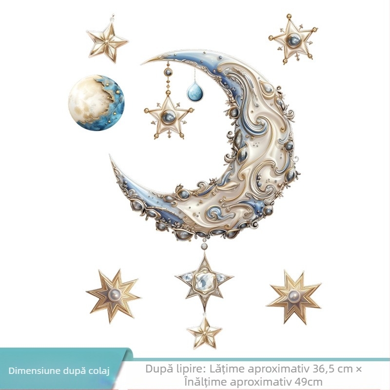 Sticker de perete - PVC, decor impermeabil pentru living și dormitor, stil modern și simplu, design plat (PVC; impermeabil; living; dormitor; modern)