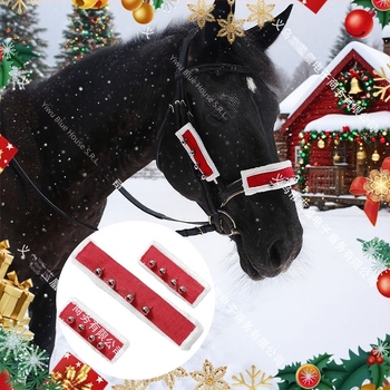 Acoperire pentru capul calului, cu blană, de Crăciun, Cod: MLT, Zonele de vânzare: Europa, America de Nord, America de Sud, Asia de Sud-Est, Asia de Nord-Est, Orientul Mijlociu